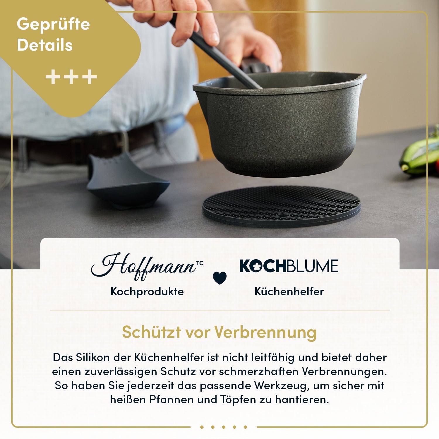 Multifunktionaler Untersetzer  Ø 18,5 cm, rund