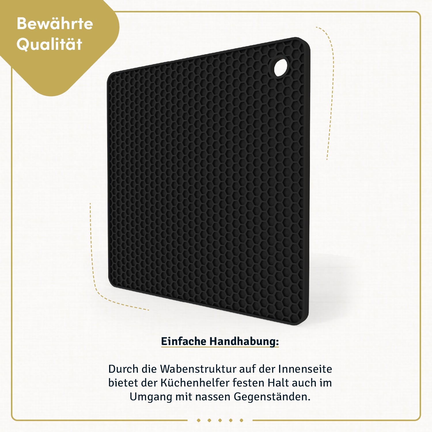 Multifunktionaler Untersetzer 19x19 cm - quadratisch