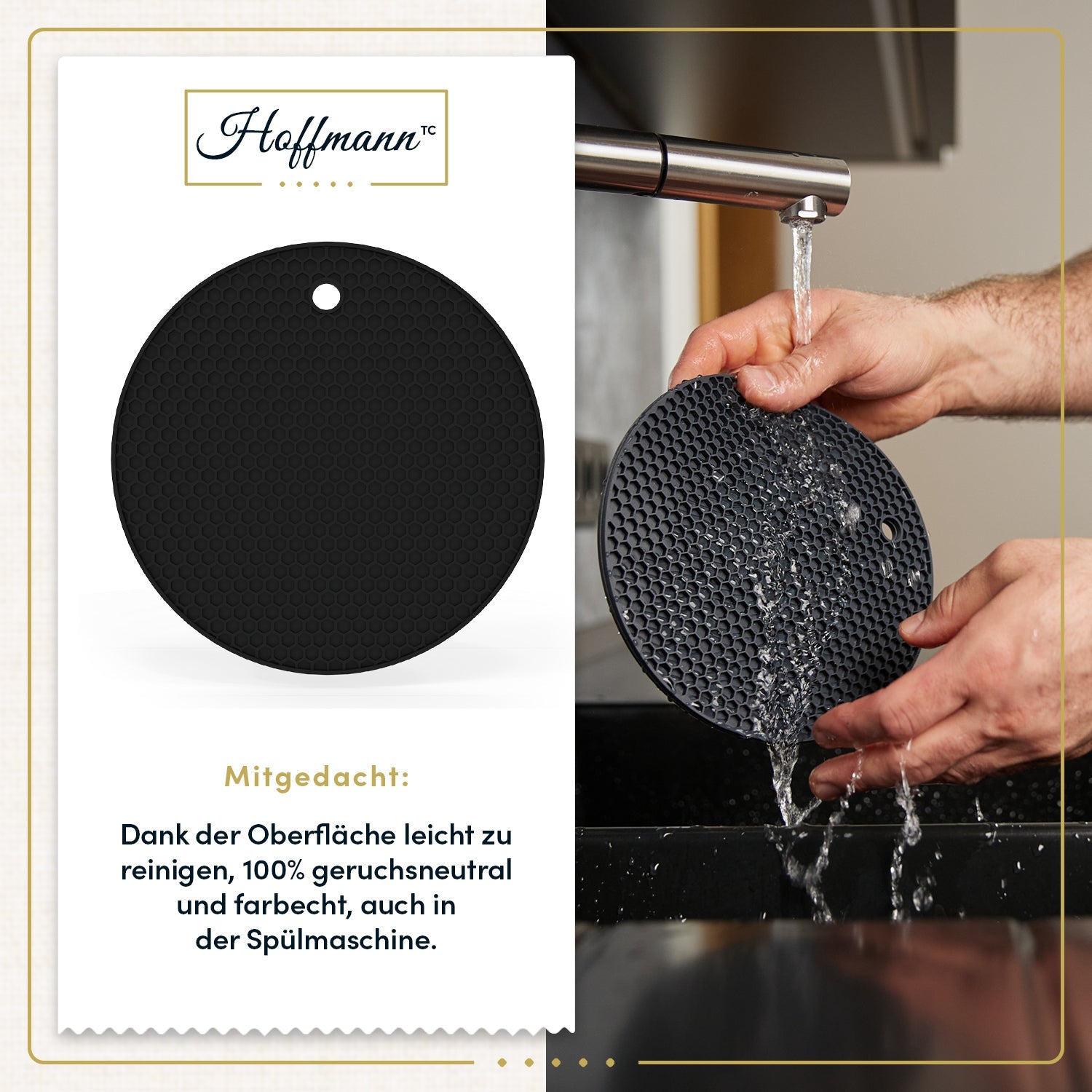 Multifunktionaler Untersetzer  Ø 18,5 cm, rund