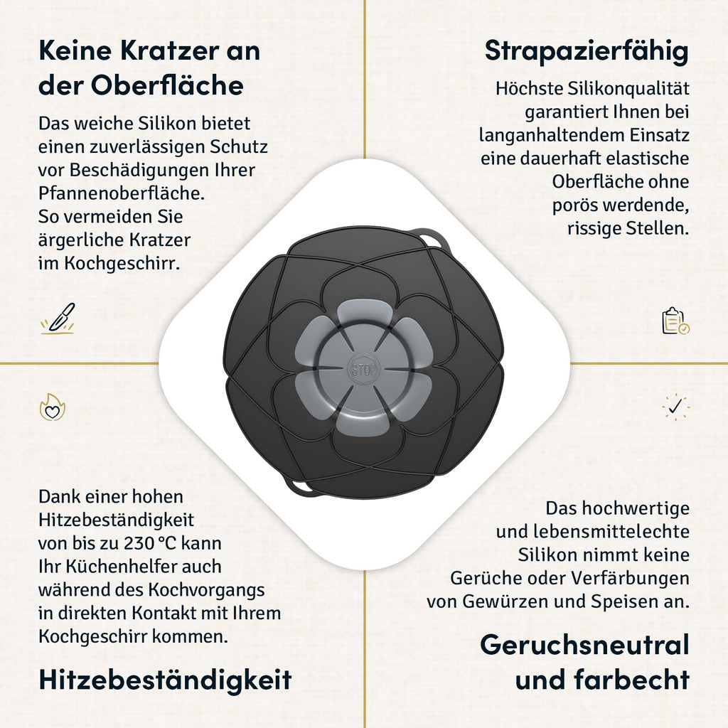 Überkochschutz für Kochgeschirr von Ø 20-28 cm
