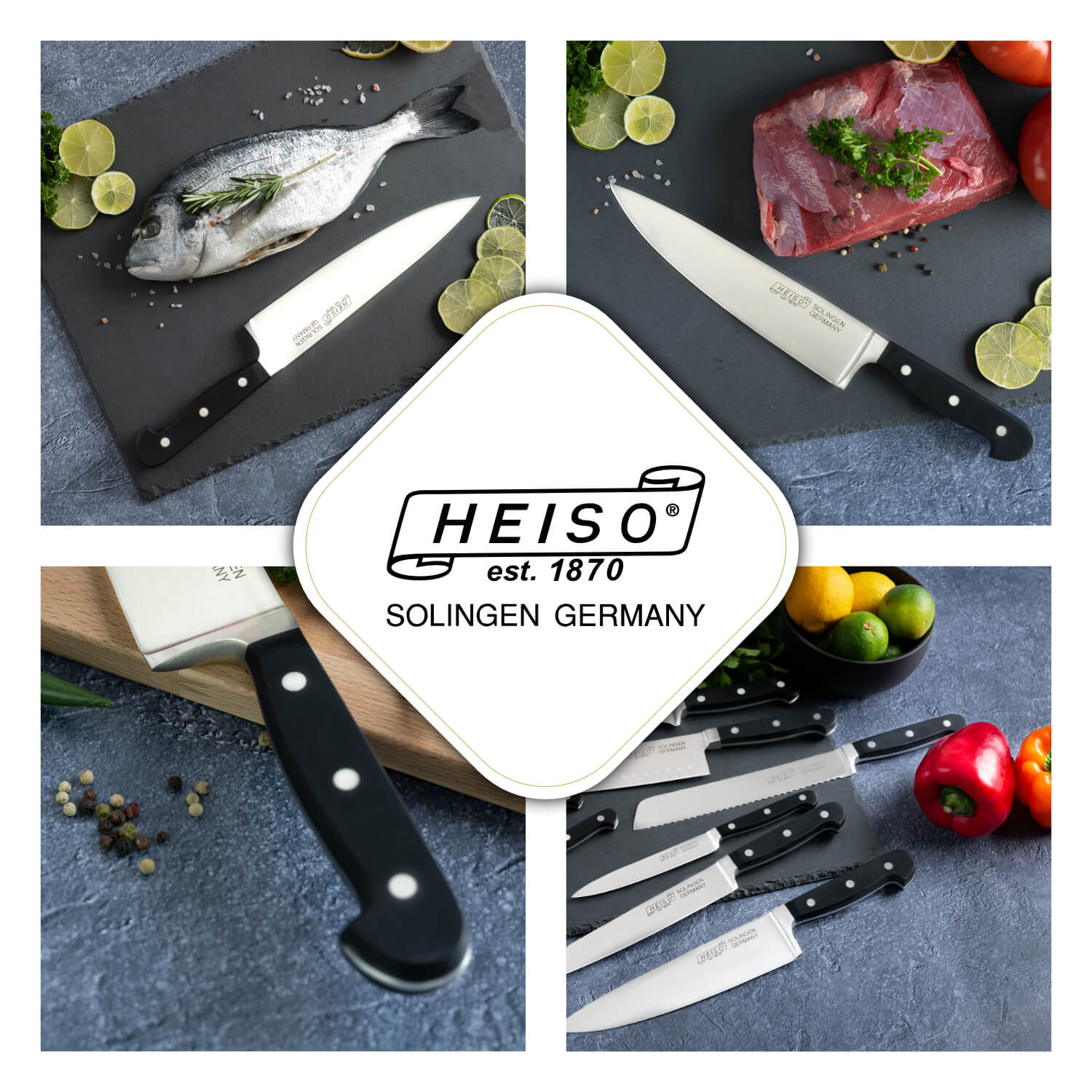 Chefmesser 21 cm, handgeschmiedet in Solingen