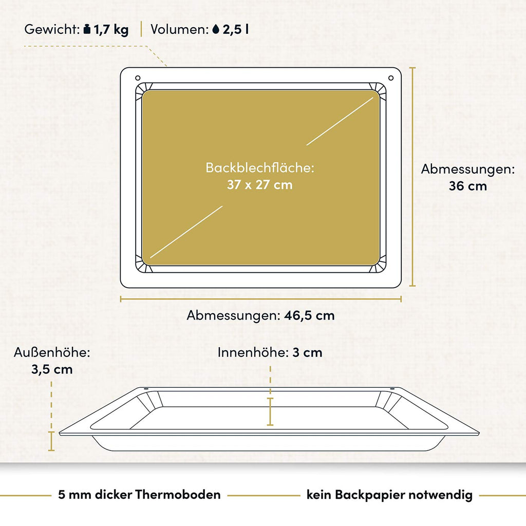 Backplatte 465x360 mm, handgegossen