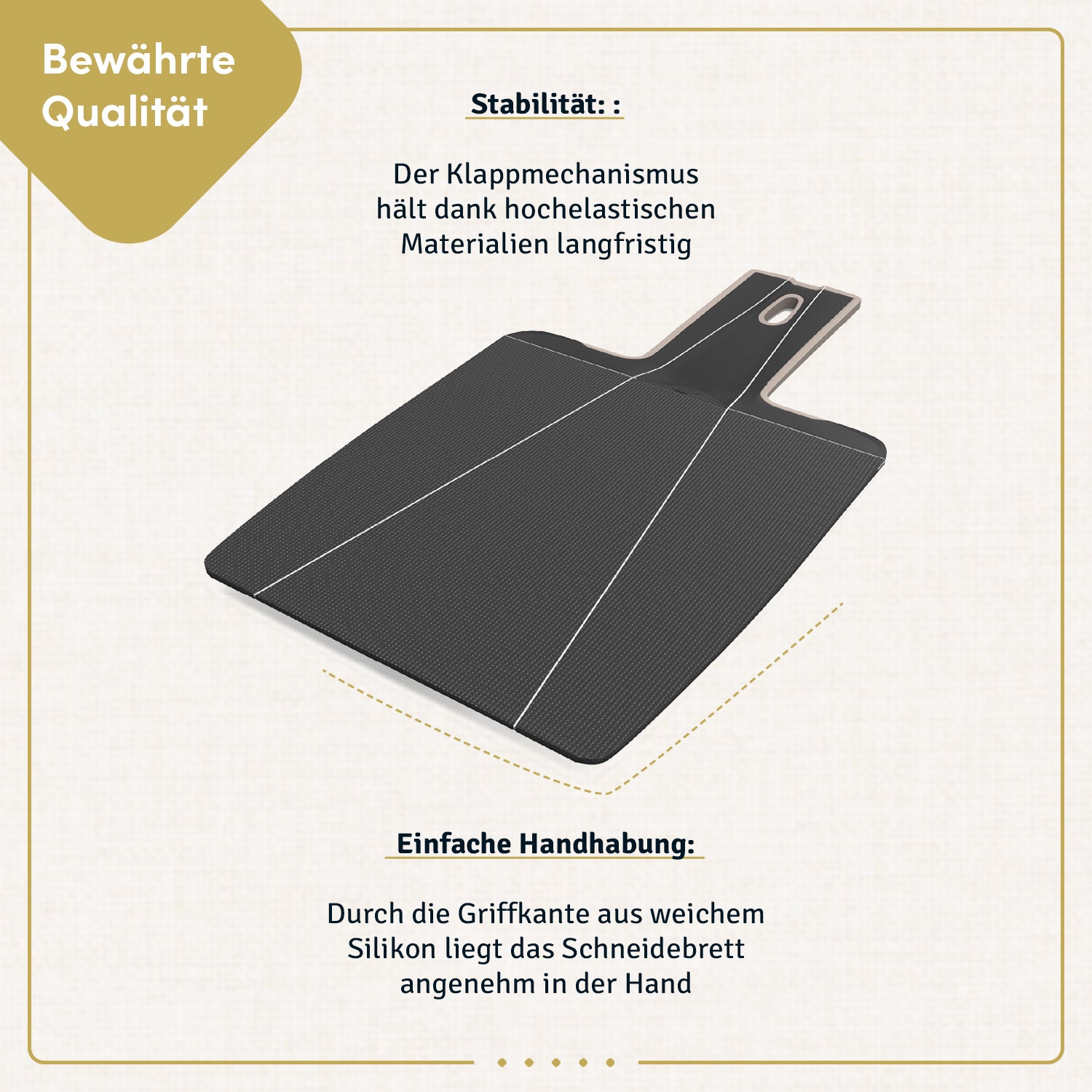 Faltbares Schneidebrett I 34 x 18 cm